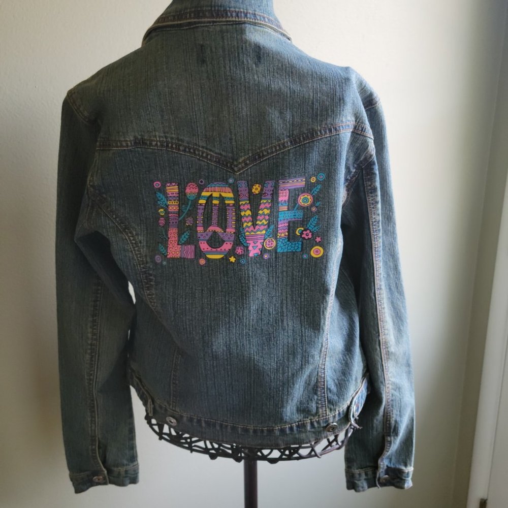Upcycled jean jacket
